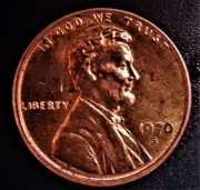 Lincoln Cent  1970--S- -USA.  MAŁA  DATA--ŻADKA