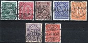 Plebiscyt Górny Śląsk Fi U1-U7, CGHS typ III, 7 zn. stemplowanych