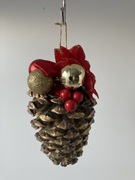Ozdobna szyszka, zawieszka, Boże Narodzenie