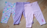 3x krótkie legginsy getry kolarki Lupilu 110 116