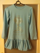 Sukienka niebieska 146 cm Gold cat Princess Kitty