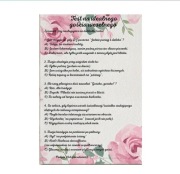Ankieta weselna / Test na idealnego gościa weselnego papier akwarelowy A5