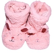 Włochate różowe kapcie podomowe zimowe dla dziewczynki króliczek 26/27