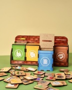 Drewniany sorter "Segregacja odpadów"