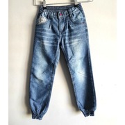 Spodnie jeansy dla dziewczynki z gumką ściągacz joggery rozmiar 116