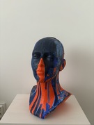 Nowoczesna rzeźba głowa, głowa manekina, ekspozytor peruk lub kapeluszy