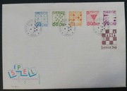 Szwecja FDC Mi: 1354-1359 Gry planszowe