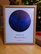 MAPA GWIAZD 30x40, 40x50 