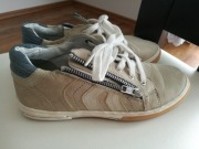 Skórzane Buty Chłopiec R 35 Skóra Naturalna Luksusowe Miękka Skóra