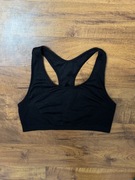 Biustonosz sportowy czarny stanik crop top sport bra Champion rozmiar S 36