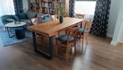 Stół dębowy.  Lite drewno.  Loft