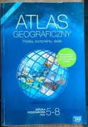 Atlas geograficzny Polska, kontynenty, świat, wydawnictwo Nowa Era