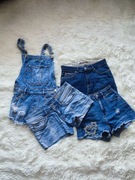 Paczka 4 ubrań jeansowych damskich różne rozmiary (XS i S) 