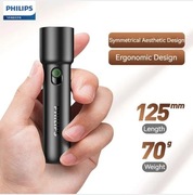 Latarka Philips z akumulatorem 1200mAh USB-C / kilka trybów jasności/ SOS