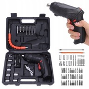 Wiertarko-wkrętarka mała składana. Zestaw wkładów bit 