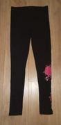 Leginsy getry Girls z motywem róż rozm. 164 Nowe