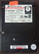 Dysk Western Digital Caviar 2250 255.9MB IDE/ATA nie kręci - Retro.
