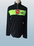 Puma bluza dresowa junior 176 XL rozpinana czarno-zielona NOWA