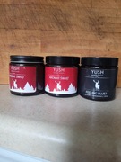 Trzy świece zapachowe YUSH 120ml x 3