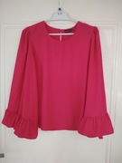 Elegancka bluzka w kolorze malinowej czerwieni