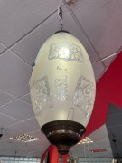 Lampa wiszącą kolorowa orientalna