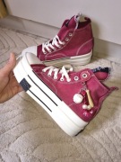 Trampki na platformie sneakersy wysoka podeszwa platforma sportowe buty