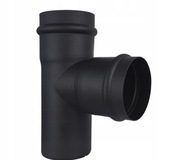 TRÓJNIK 90° CZARNY FI 80 MM Z USZCZELKĄ – PELLET