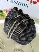 Czarny wizytowy plecaczek