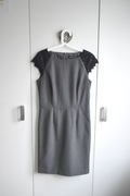 Tahari premium sukienka szara minimalizm klasa M