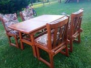 Stół i krzesła dębowe 
