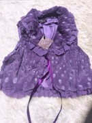 Bolerko damskie fioletowe 