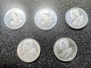 1000 zł srebrna moneta JAN PAWEŁ II - 5szt. Czytaj opis