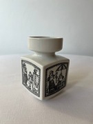 Vintage wazon ceramiczny z NRD , VEB Graf von Henneberg Porzellan. Lata 60