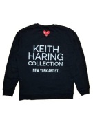 Bluza bez kaptura Zara x Keith Haring retro vintage y2k 90s boxy 80s nike
