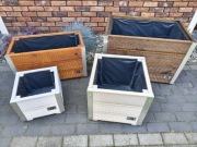 Duża donica drewniana 70x35x41cm 