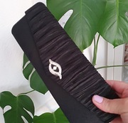 Torebka kopertówka do ręki mała czarna na imprezę, sylwestra, święta