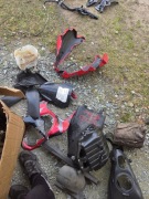 Kawasaki z900 set prawy szyba wypelnienie owiewka zacisk czesci 