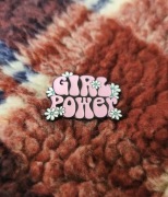 Metalowa przypinka PINS - Girl power!
