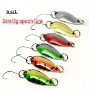 Błystki wędkarskie 6 szt. 3cm. 3 gr.