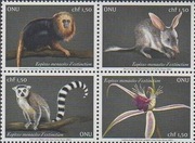 ONZ Genewa 2021 - zagrożone gatunki, Mi 1129-1132**