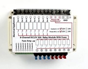 Moduł 8 przekaźników 30A 12V gniazdo bezpieczników