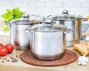 Garnki nierdzewne rosołowe 199zl 2p