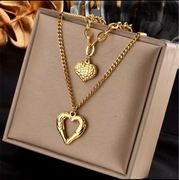 ŁAŃCUSZEK SERCE IDEALNY PREZENT DLA KOBIETY NA WALENTYNKI
