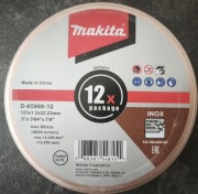 Tarcza tnąca MAKITA do stali nierdzewnej 125x1.0x22.23 mm, 20 szt. D-65969
