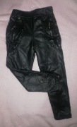 Legginsy skórzane r. 110/116, stan idealny