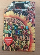 Karta telefoniczna 2001 Przystanek Woodstock WOŚP