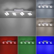 Lampa sufitowa LED na pilota , chrom