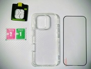 Zestaw iPhone 16 pro etui szkło hartowane na ekran  osłona aparatu
