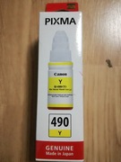 Oryginalny żółty tusz Canon GI-490Y do drukarek atramentowych