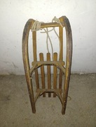 Sanki drewniane ze sznurkiem